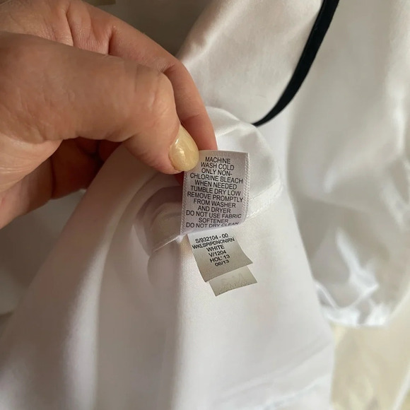 Vintage 00s Banana Republic Classic Button Down Shirt, White, Women’s Size 12 - Picture 6 of 7